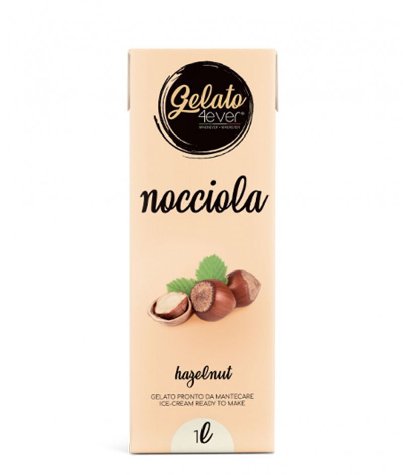 Италиански Сладолед (Gelato) с Вкус Лешник Gluten Free 1000 ml - Gelato 4ever