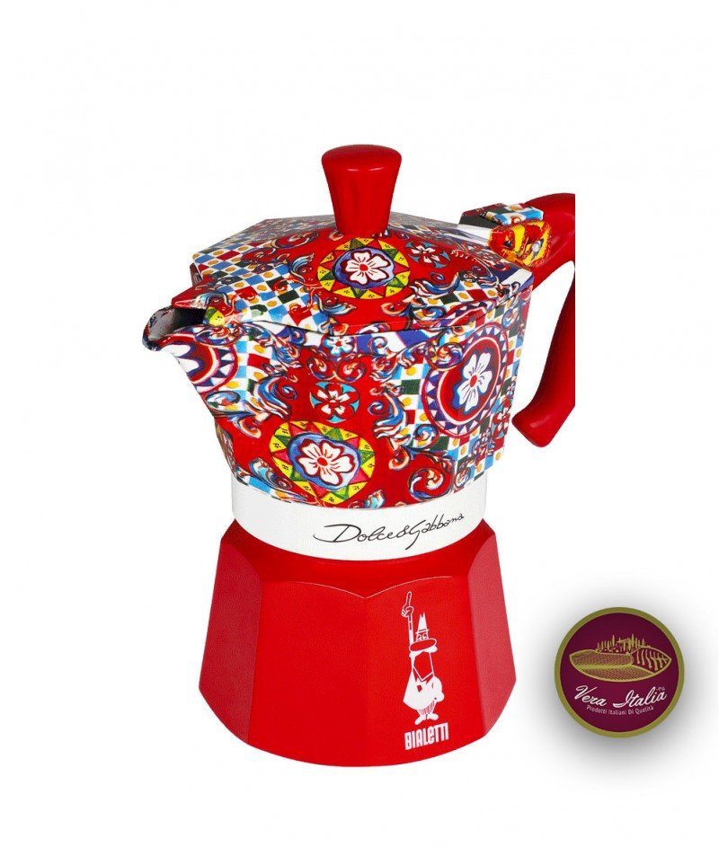 Кафеварка Moka Express Dolce&Gabbana | Carretto Siciliano 3 кафета - Bialetti