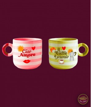 Сет от 2 Чаши Муг Линия Вкусът на Слънцето (Sapore di Sole) - Bialetti