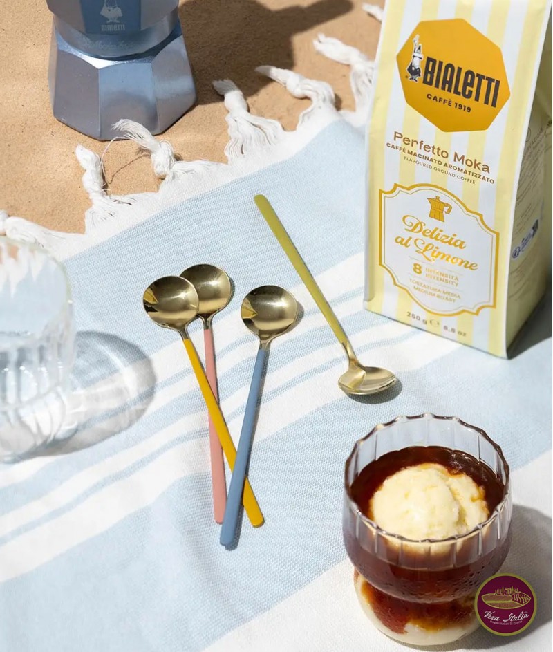 Стъклени Чаши за Affogato (Удавено) Кафе или Ликьор Линия Sapore di Sole (Вкусът на Слънцето) 2 бр. - Bialetti