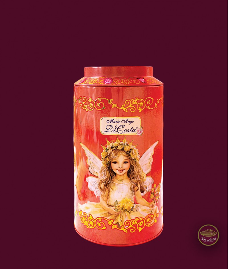 Бисквитки Фина Пастичерия в Голям Магичен Метален Цилиндър Marie Ange 300 g - Magie di Costa