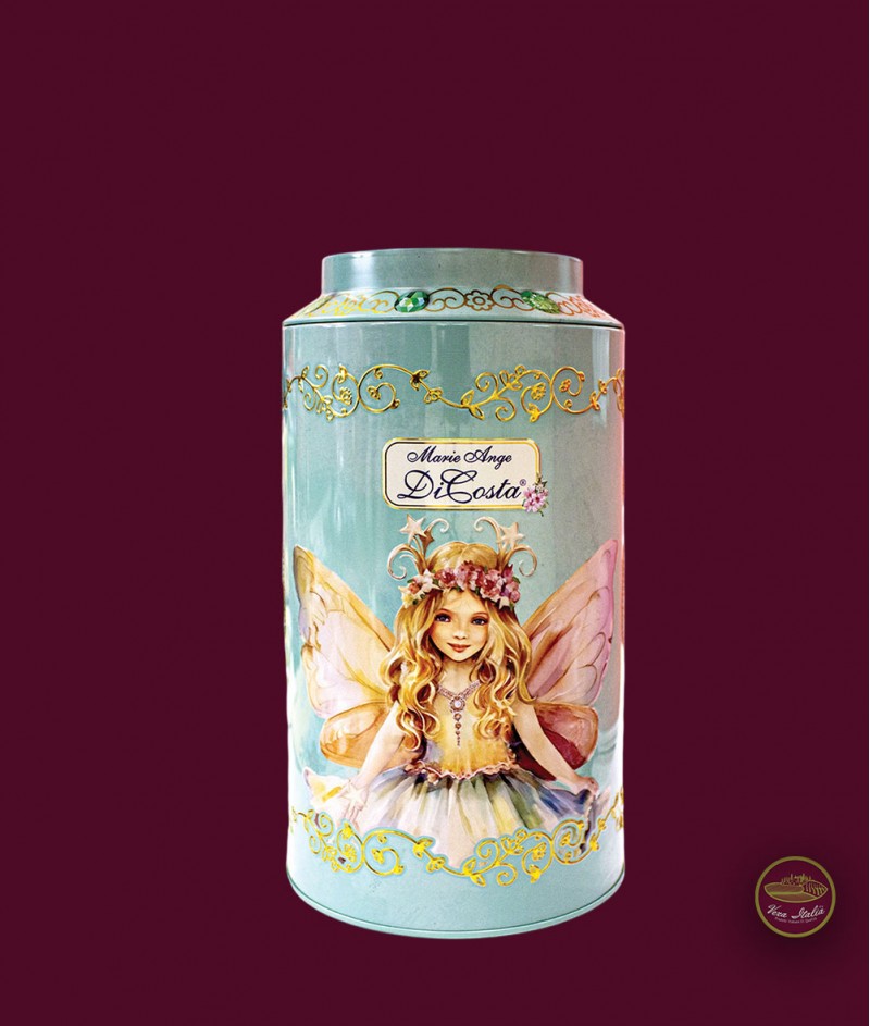 Бисквитки Фина Пастичерия в Голям Магичен Метален Цилиндър Marie Ange 300 g - Magie di Costa