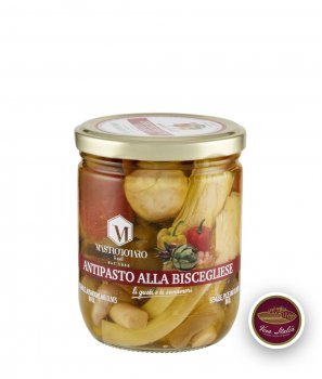 Апулийски Аперитив от Артишок, Гъби, Чушки и Маслини 400 g - Mastrototaro Food 1956