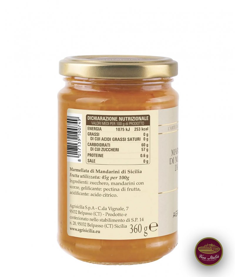 Мармалад от Сицилиански Мандарини 360 g - Biosicilia 1990