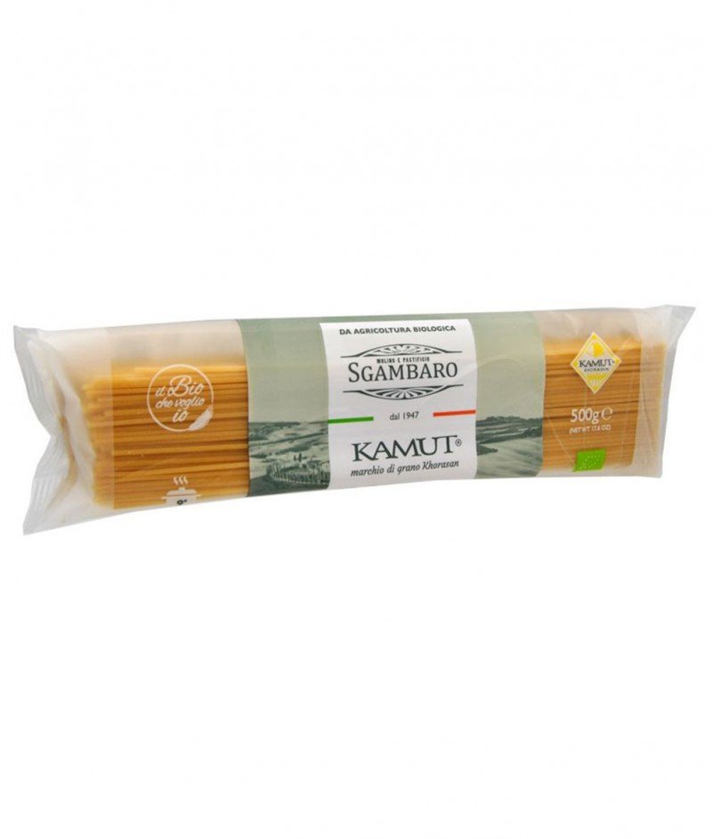 Био Спагети Корасан Камут® N°5 Трафилати ал Бронзо 500 g - Sgambaro 1947