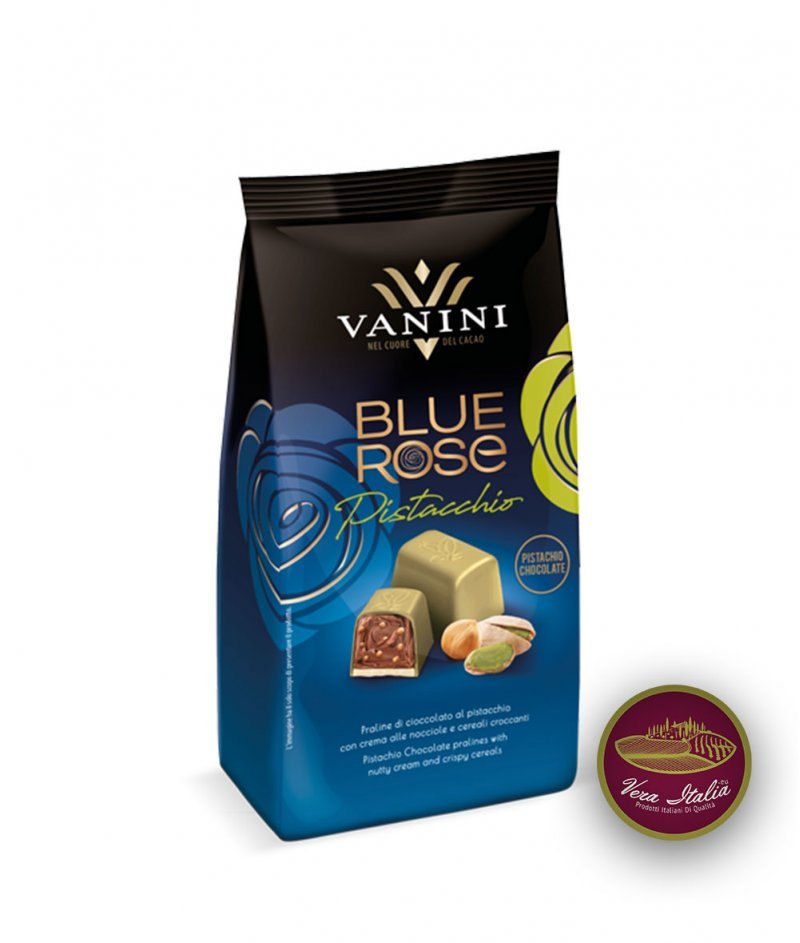 Бонбони Пралини Шам Фъстък Blue Rose (Синя Роза) Vanini 120 g – Icam 1936
